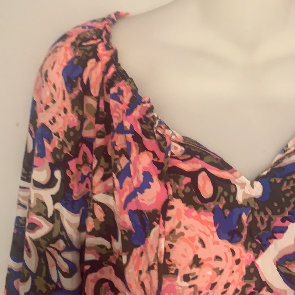 TALBOTS Floral Flowy Top - Picture 2 of 8